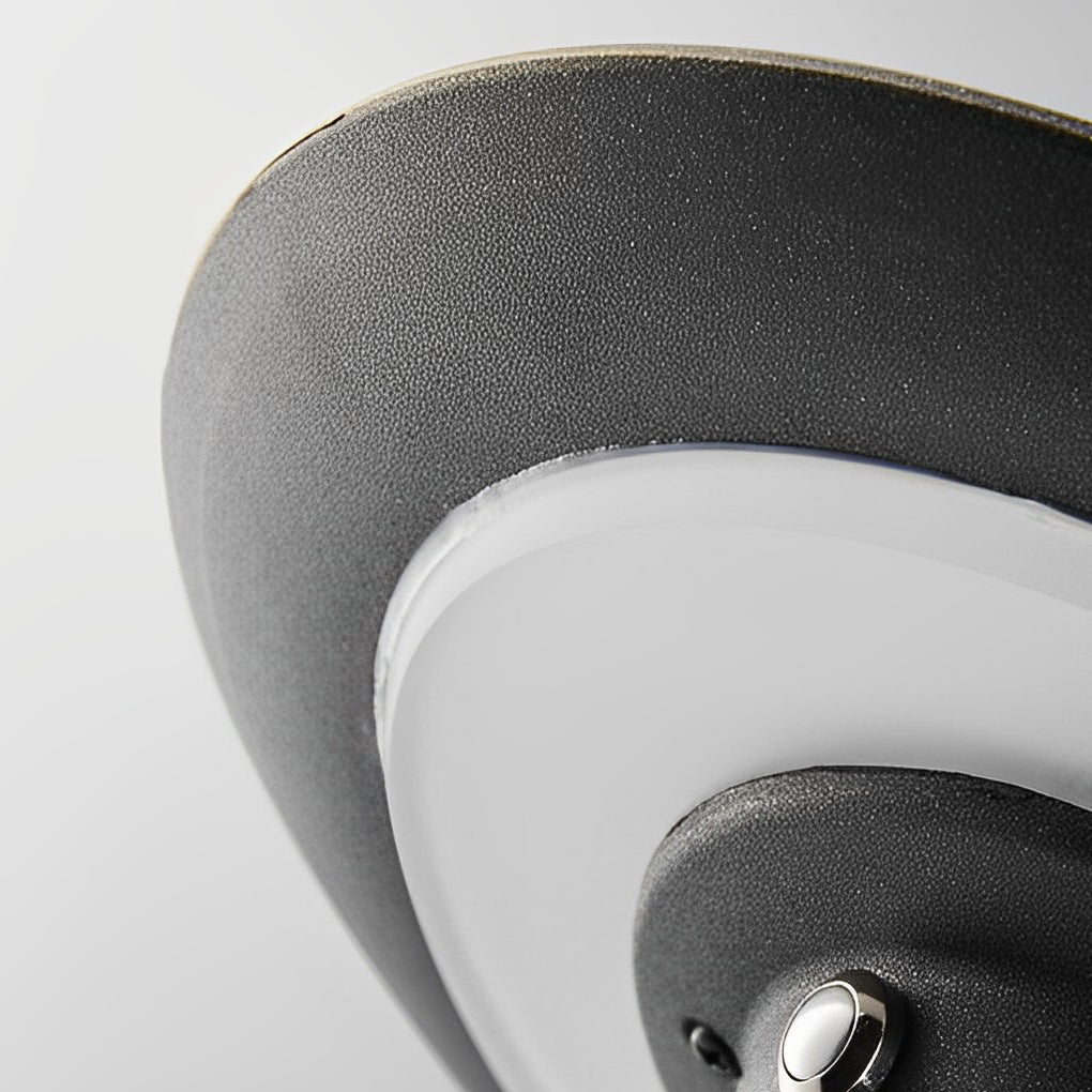 Solar Path Lights with Innovative Round Top Disk Down Lighting and Bubble Design - Lamp Outdoor