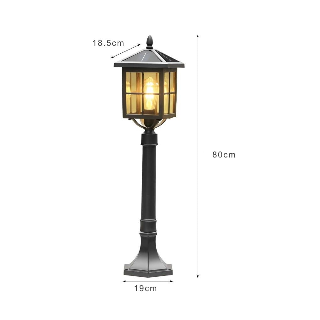 Melda Retro Pavilion Aluminum Outdoor Lawn Lamp