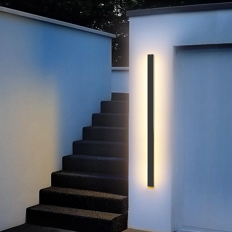 Black Long LED Linear Lights Wall Lights Outdoor LED Lighting - Lamp Outdoor