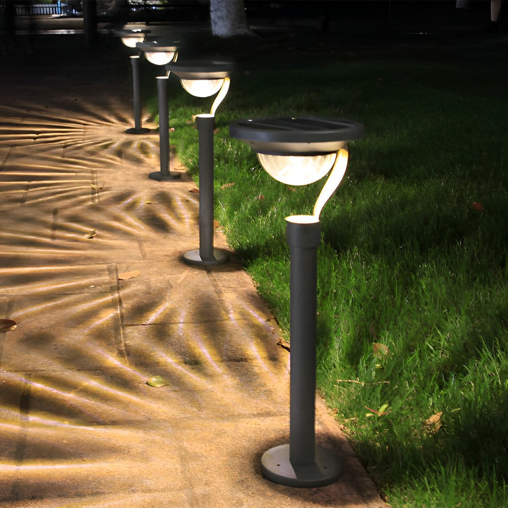 Modern Solar Lawn Lamp Half-Sphere LED Outdoor Light - Lamp Outdoor