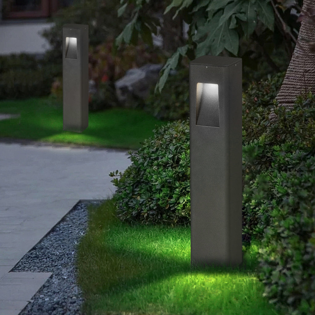 Modern LED Aluminum Pathway Lights with Front Slide Durable Outdoor Illumination - Lamp Outdoor