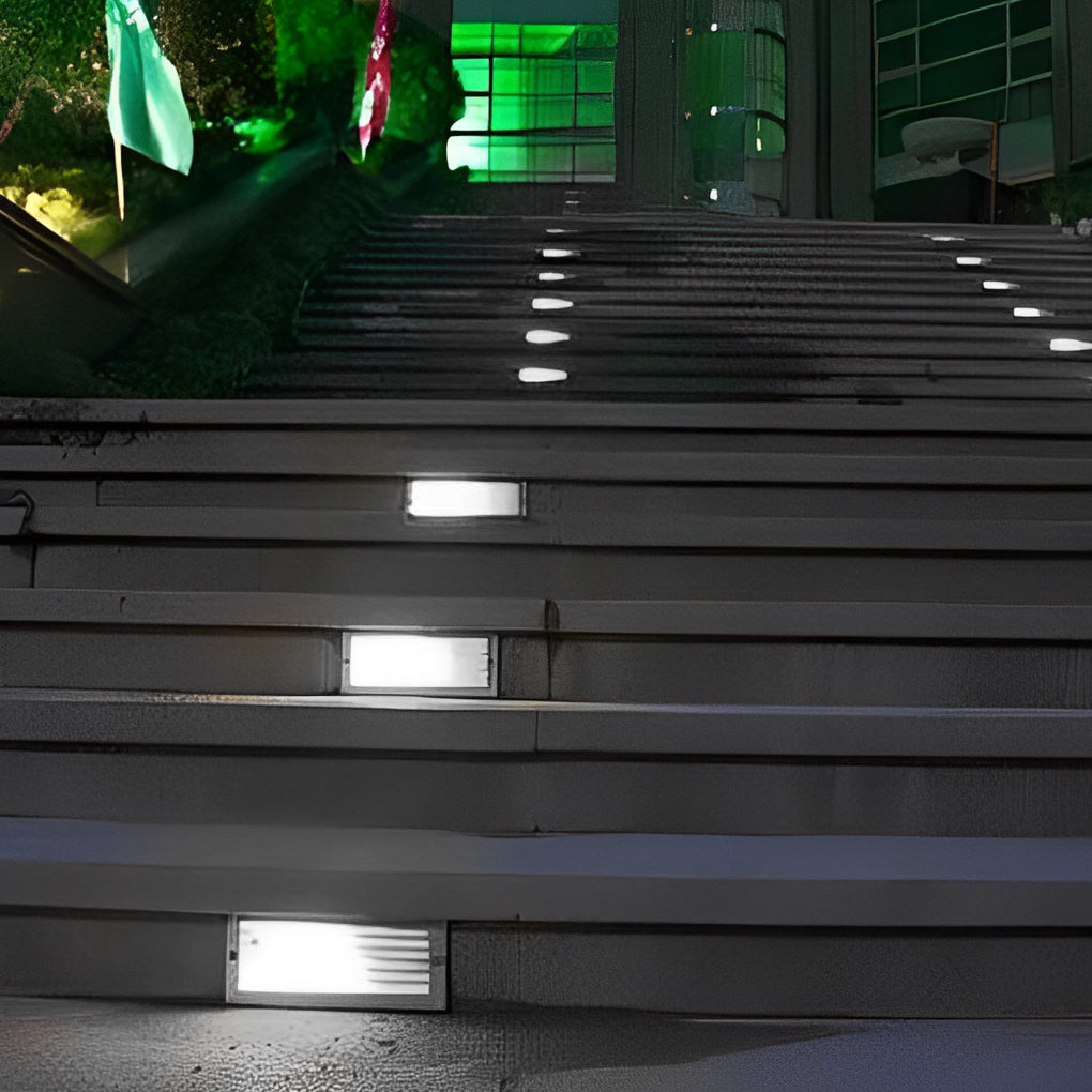 Rectangular & Grilles 3W LED IP65 Stair Wall Reccessed Lights Integrated Step Lighting - Lamp Outdoor