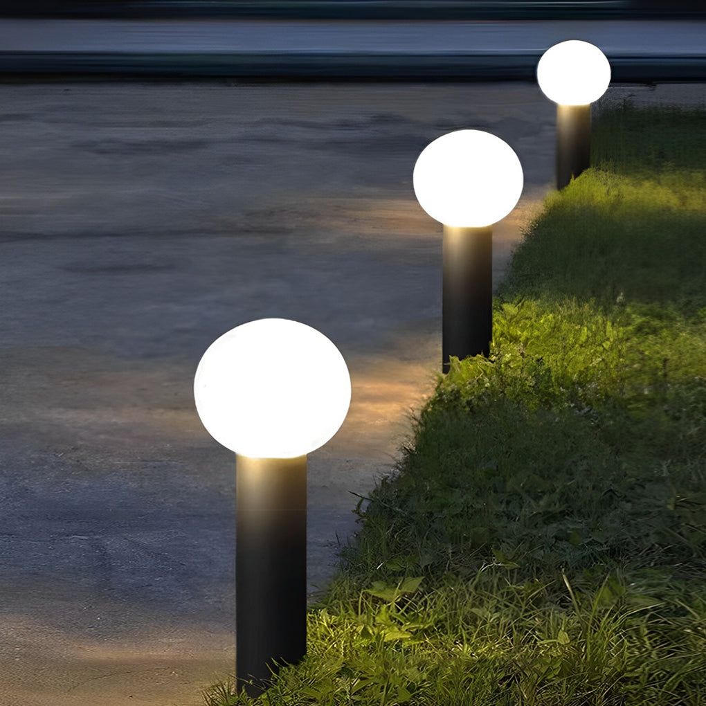 Elegant Round Ball LED Pathway Lights - Waterproof & Sturdy - Lamp Outdoor