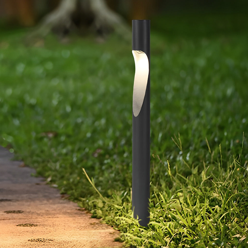 Gray Stainless Steel LED Outdoor Lamp Modern Pathway Lighting - Lamp Outdoor