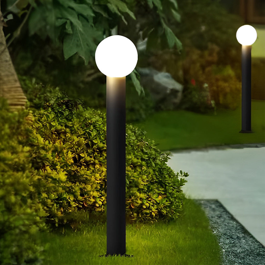 Elegant Round Ball LED Pathway Lights - Waterproof & Sturdy - Lamp Outdoor