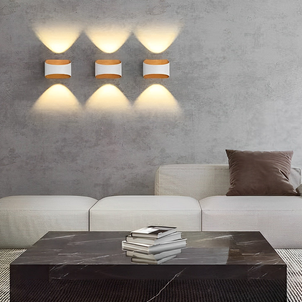 Unique Up and Down Lighting LED Waterproof Modern Exterior Wall Lights - Lamp Outdoor