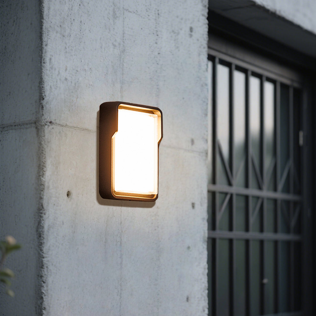 Square Outdoor Wall Light Minimalist LED Waterproof Ambient - Lamp Outdoor