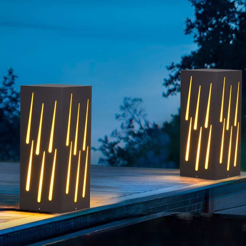 LED Pathway Lighting with Meteor Visual Effect Elegant Outdoor Decor - Lamp Outdoor