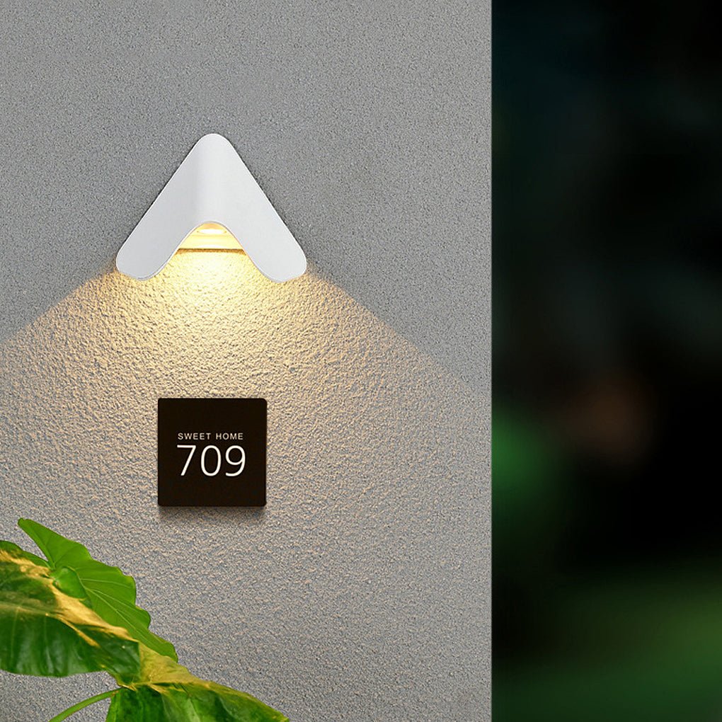 Creative Modern Wall Sconces LED Doorplate Lamp Waterproof Wall Lights Fixture Indoor Outdoor - Lamp Outdoor