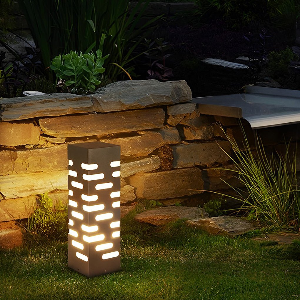Modern Rectangular Outdoor Bollard Lights - Sleek and Durable - Lamp Outdoor