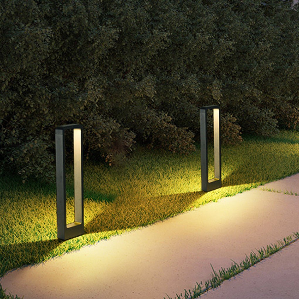 Rectangular COB LED Outdoor Path Lights - Minimalist, Durable & Waterproof - Lamp Outdoor