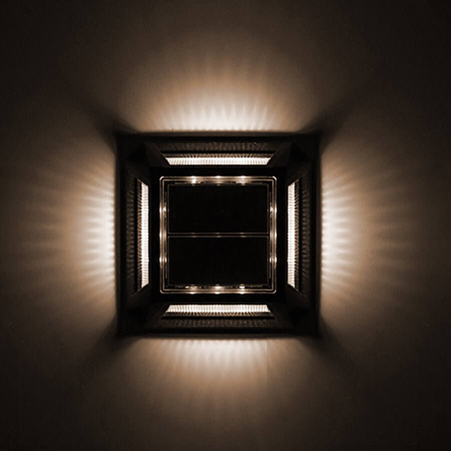 Modern Heavy-Duty Solar Deck Lights Waterproof LED Path Lighting - Lamp Outdoor