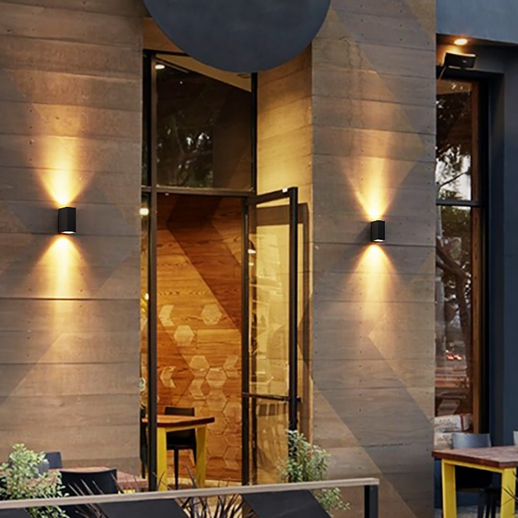 Modern Square Design Outdoor Waterproof Wall Light for Villa Courtyard Balcony - Lamp Outdoor
