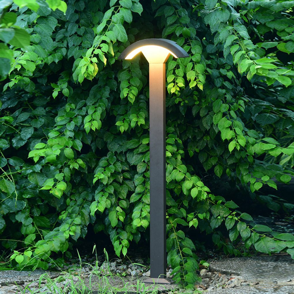 Fan-Shaped LED Lawn Pole Lamp with Motion Sensor Outdoor Landscape Lighting - Lamp Outdoor