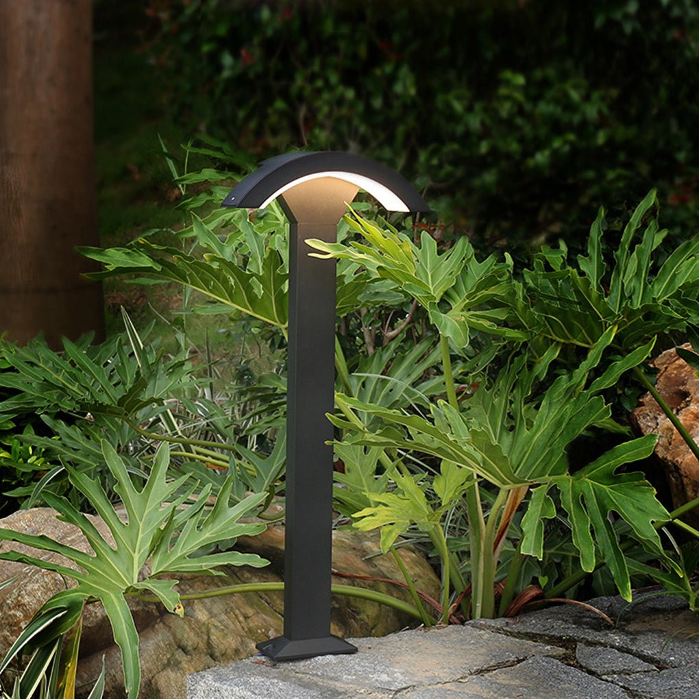 Fan-Shaped LED Lawn Pole Lamp with Motion Sensor Outdoor Landscape Lighting - Lamp Outdoor