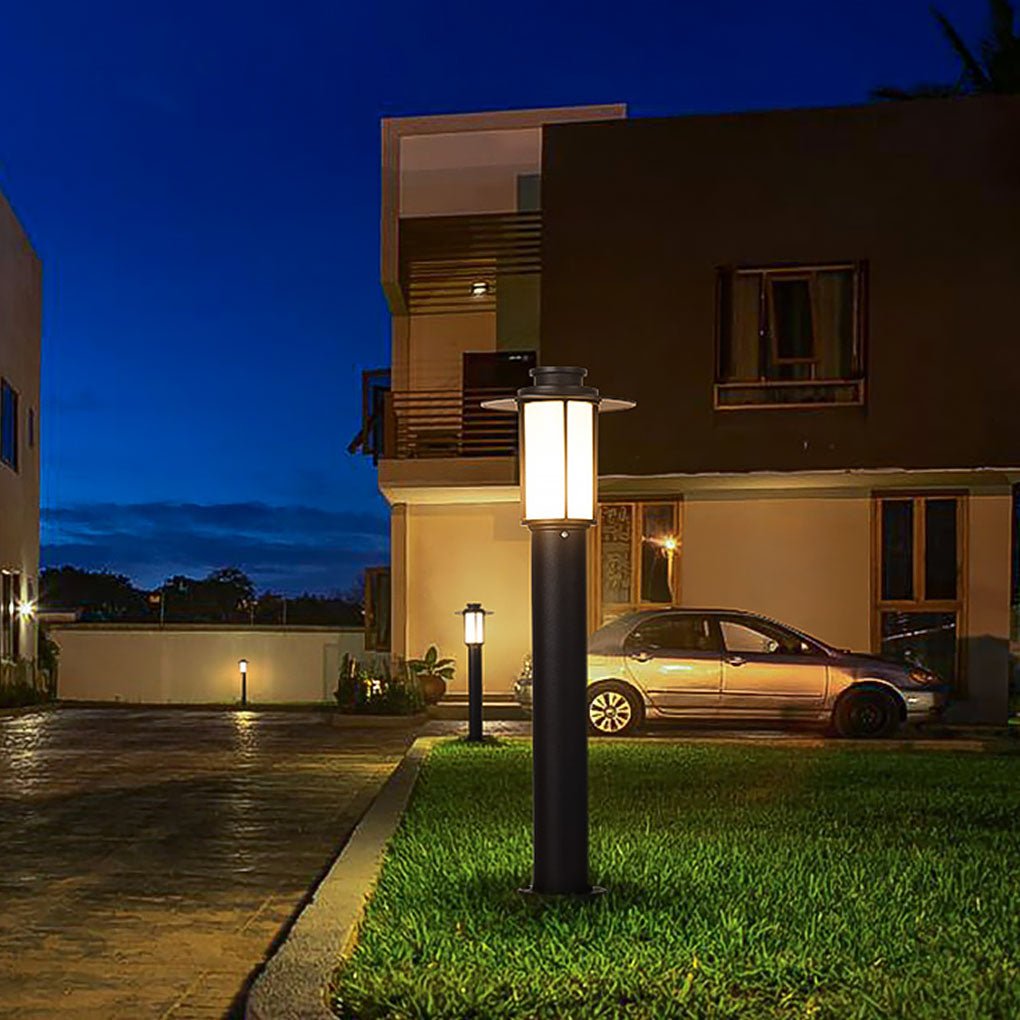 Sleek Cylindrical LED Bollard Light Modern Decorative Outdoor Lighting - Lamp Outdoor