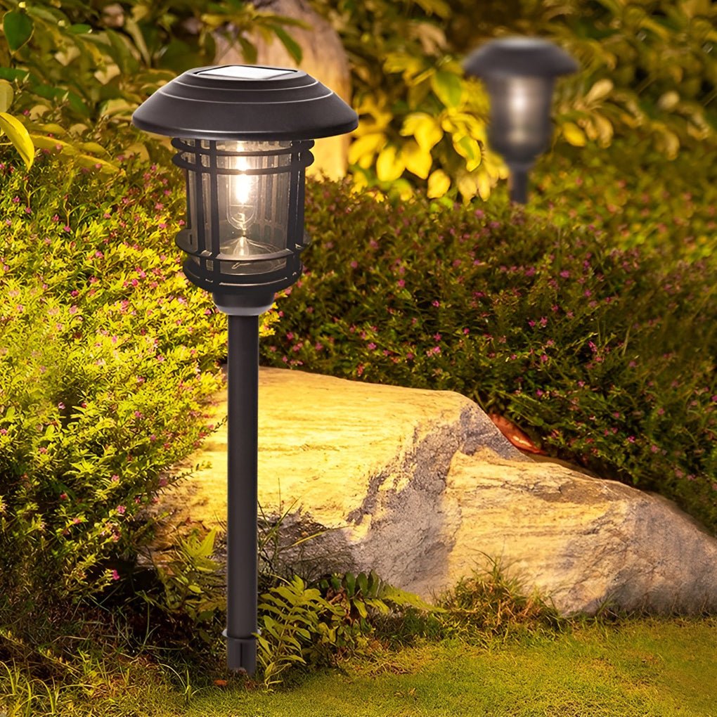 Durable Solar Outdoor Lights with Stainless Steel and Glass - Lamp Outdoor