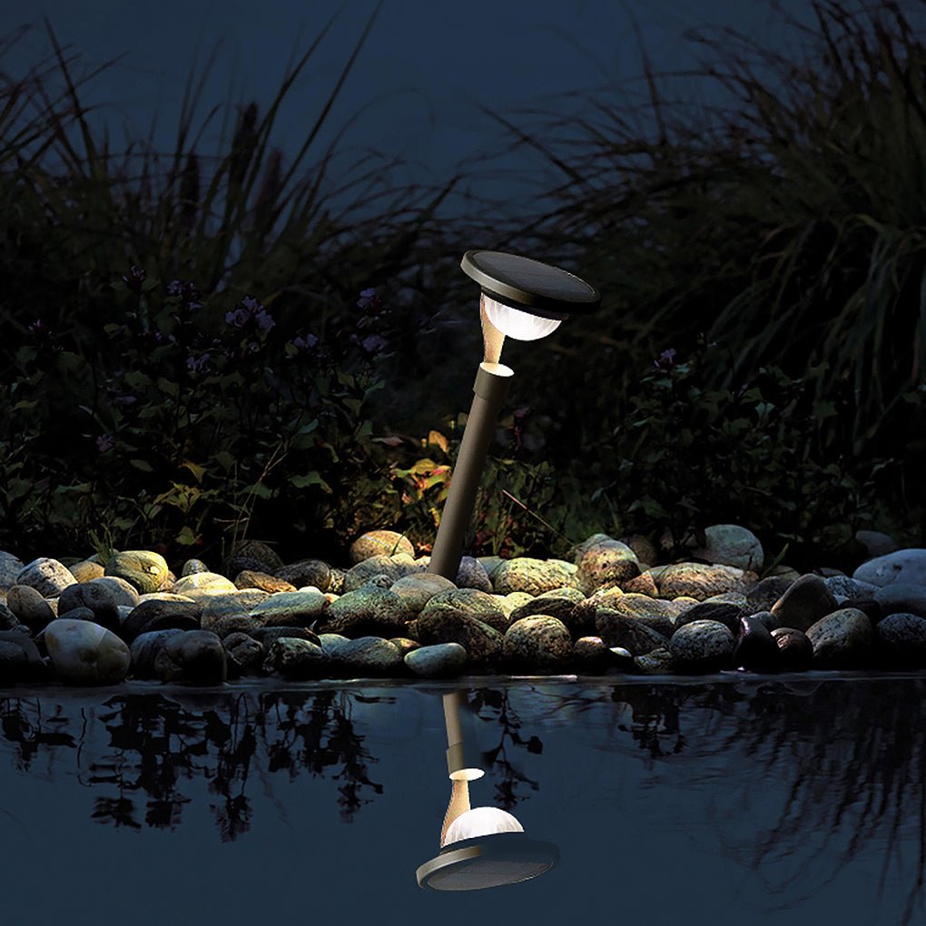 Conical Floating Top Solar Pathway Light Auto On/Off, Waterproof Outdoor Lamp - Lamp Outdoor