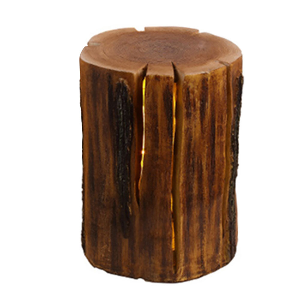 Resin Tree Stump Outdoor Light Rustic Decorative Garden Lawn LED Lamp - Lamp Outdoor