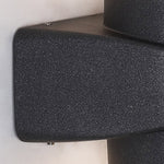 Round Waterproof LED Black Modern Up and Down Lights Outdoor Wall Sconces - Lamp Outdoor