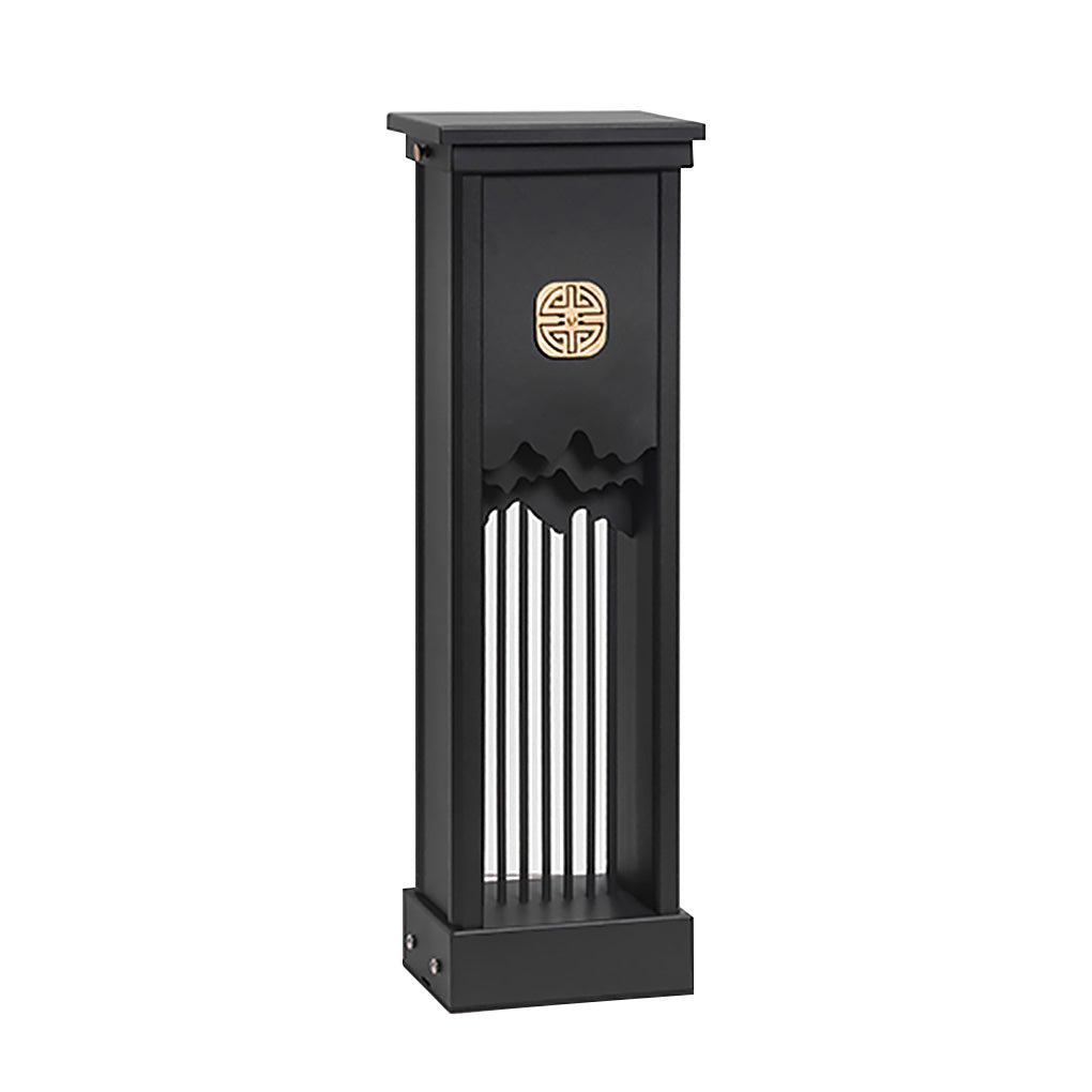 Elegant Outdoor LED Light with Artistic Cut Craft and Strip Design - Lamp Outdoor