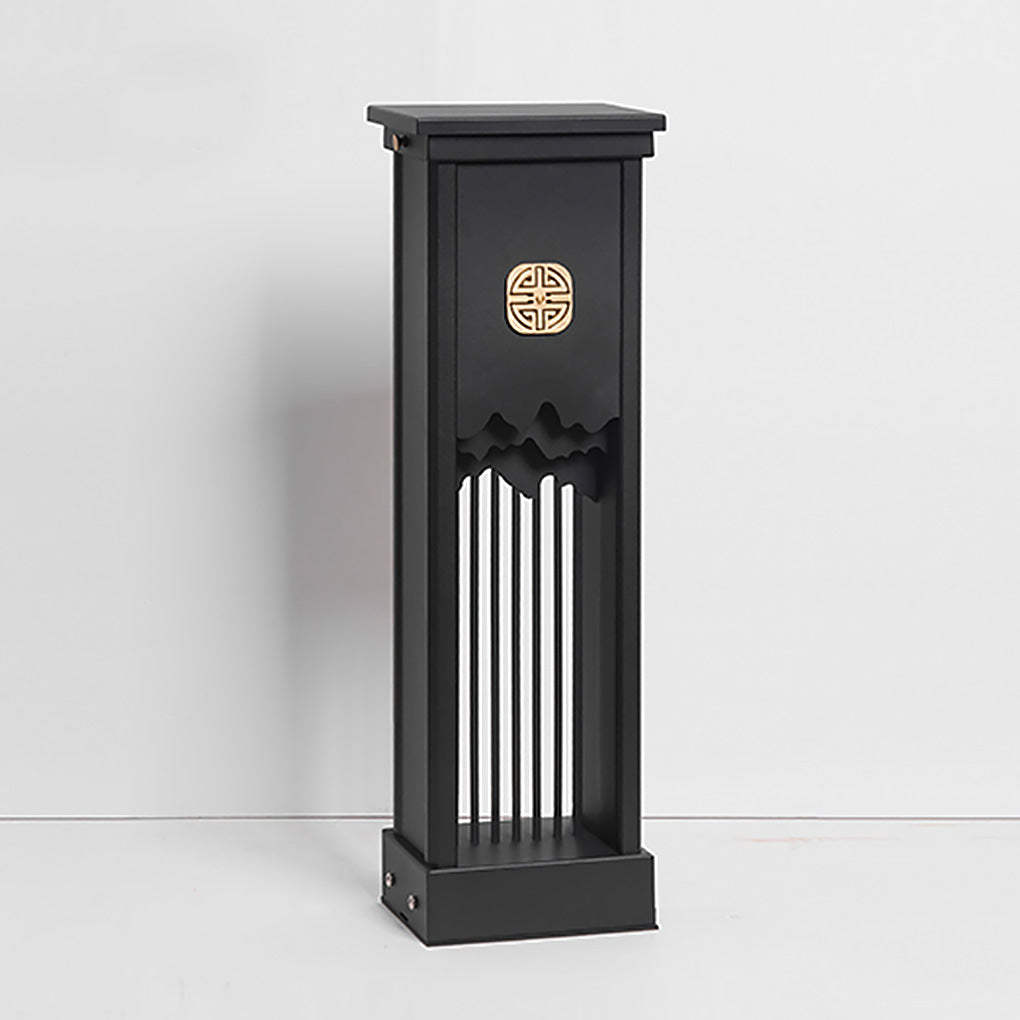 Elegant Outdoor LED Light with Artistic Cut Craft and Strip Design - Lamp Outdoor