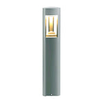 Triple-Side Emitting Solar LED Garden Bollard Lights Heart Design & Weatherproof - Lamp Outdoor