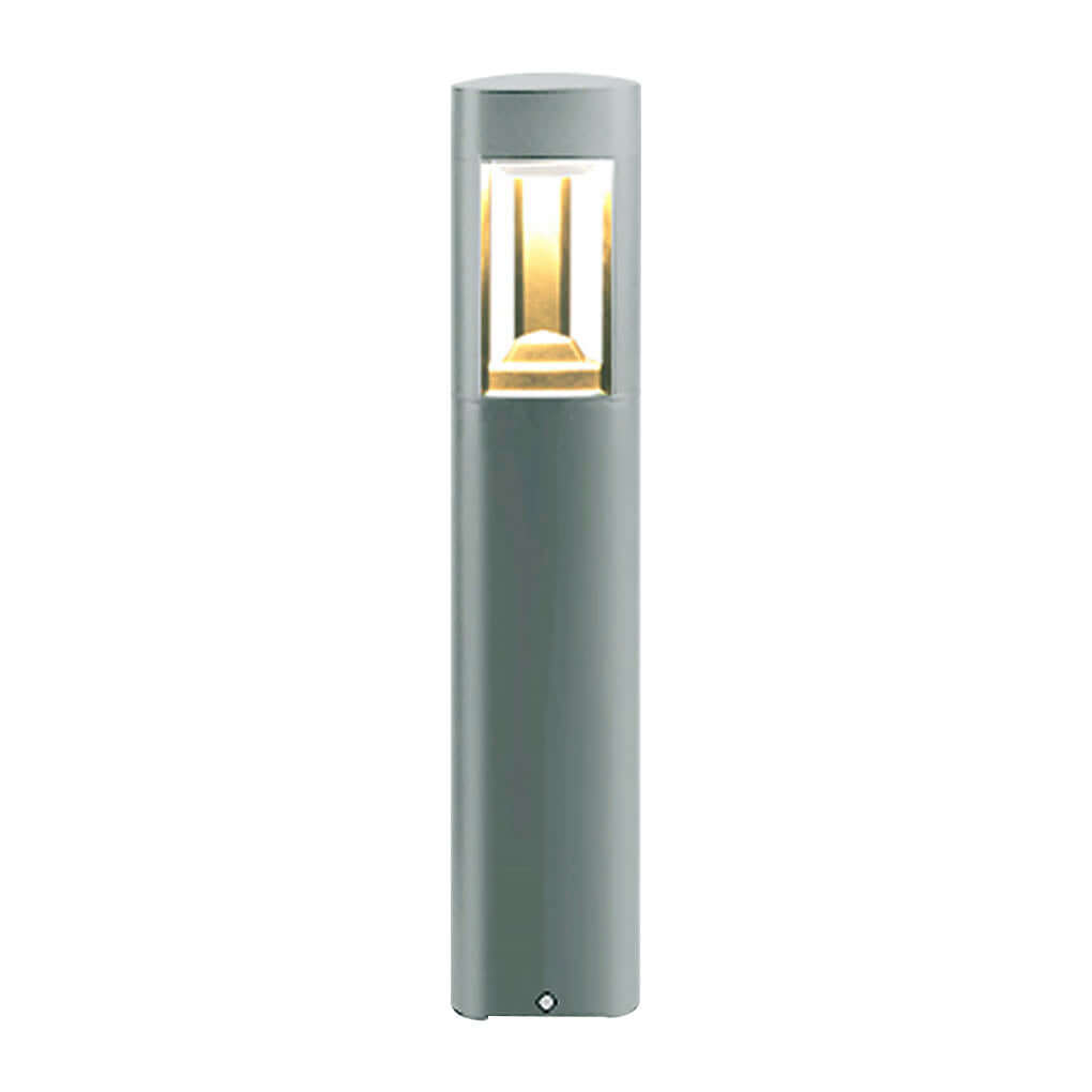 Triple-Side Emitting Solar LED Garden Bollard Lights Heart Design & Weatherproof - Lamp Outdoor