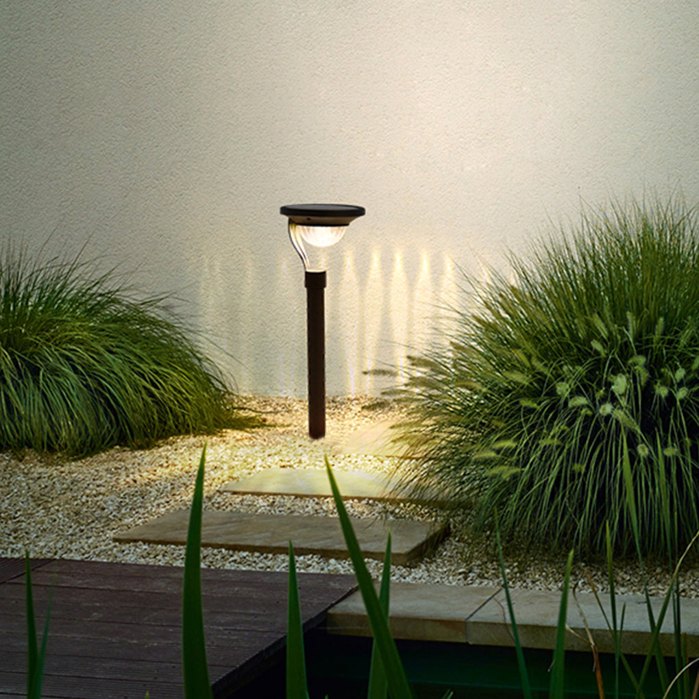 Conical Floating Top Solar Pathway Light Auto On/Off, Waterproof Outdoor Lamp - Lamp Outdoor