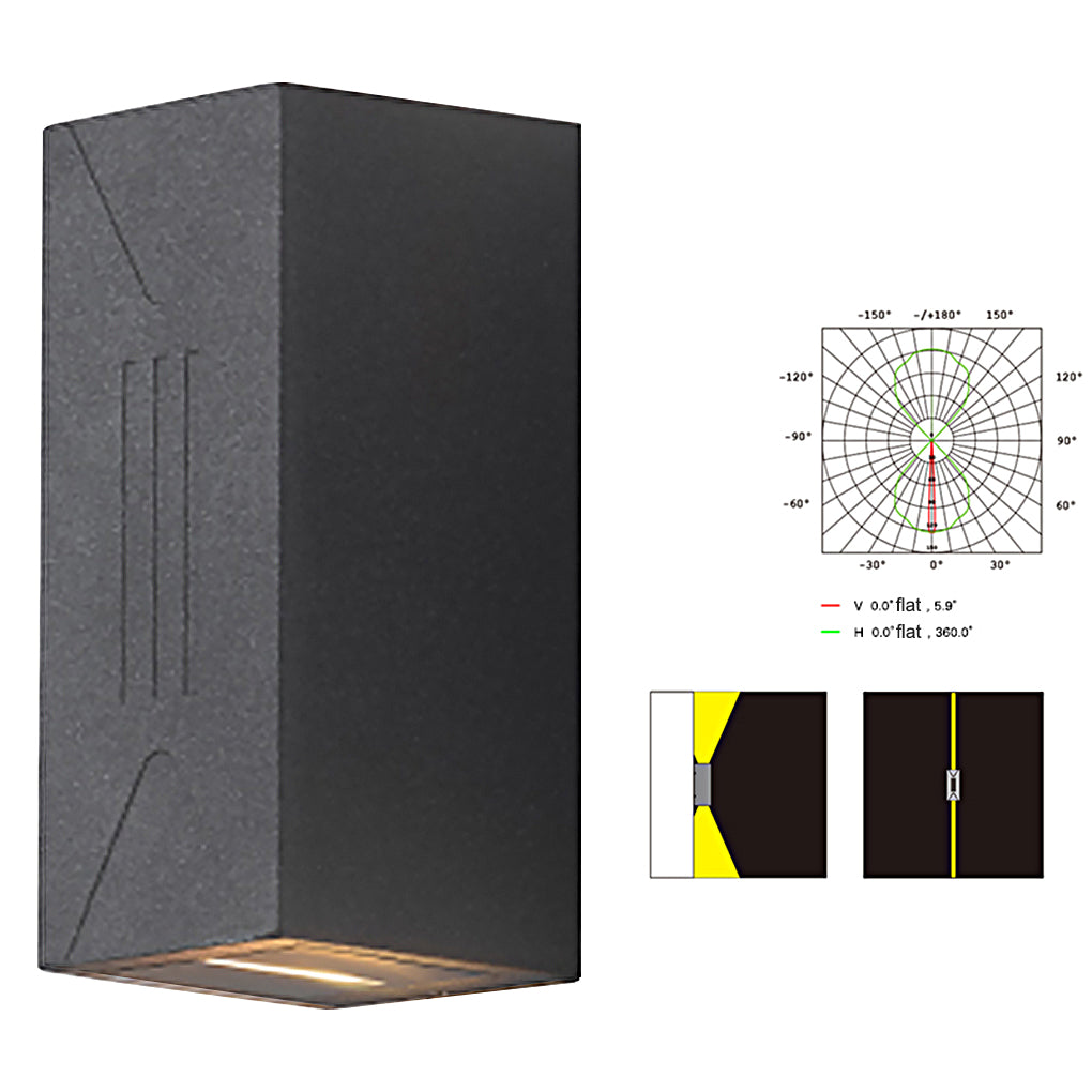 Waterproof Outdoor Up and Down Lights LED Wall Lamp for Villa Balcony Garden - Lamp Outdoor