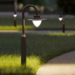 Minimalist Nordic Arc Arm LED Lawn Lamp Durable Outdoor Post Lighting - Lamp Outdoor