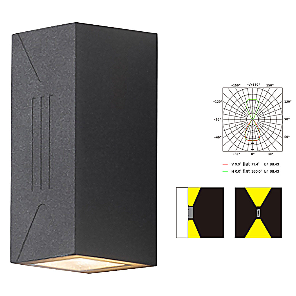Waterproof Outdoor Up and Down Lights LED Wall Lamp for Villa Balcony Garden - Lamp Outdoor