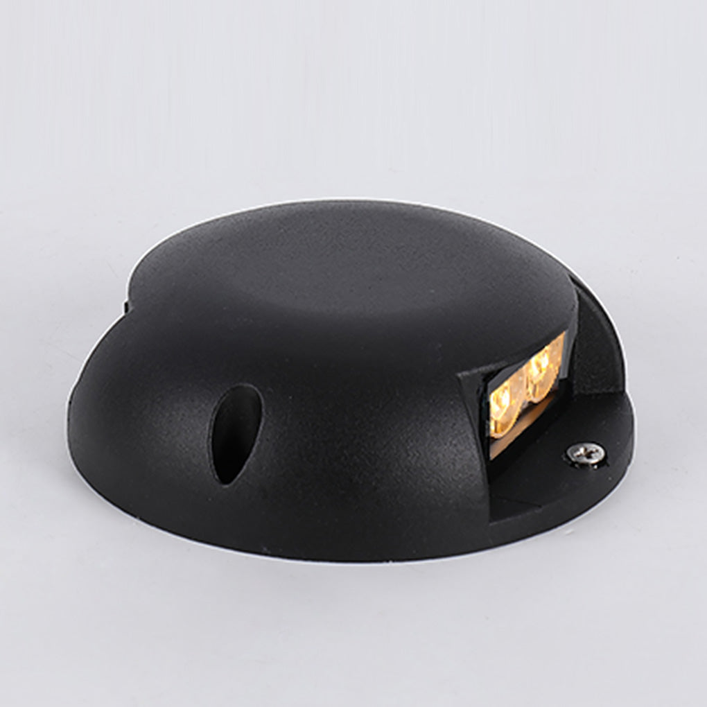 Modern Round LED Surface Flush Mounted Step Light Landscape Waterproof Decking Lights - Lamp Outdoor