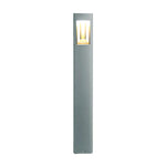 Triple-Side Emitting Solar LED Garden Bollard Lights Heart Design & Weatherproof - Lamp Outdoor