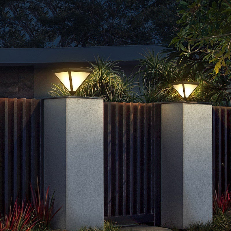 Solar Powered Geometric Shape LED Waterproof Solar Lights Outdoor Lamp - Lamp Outdoor