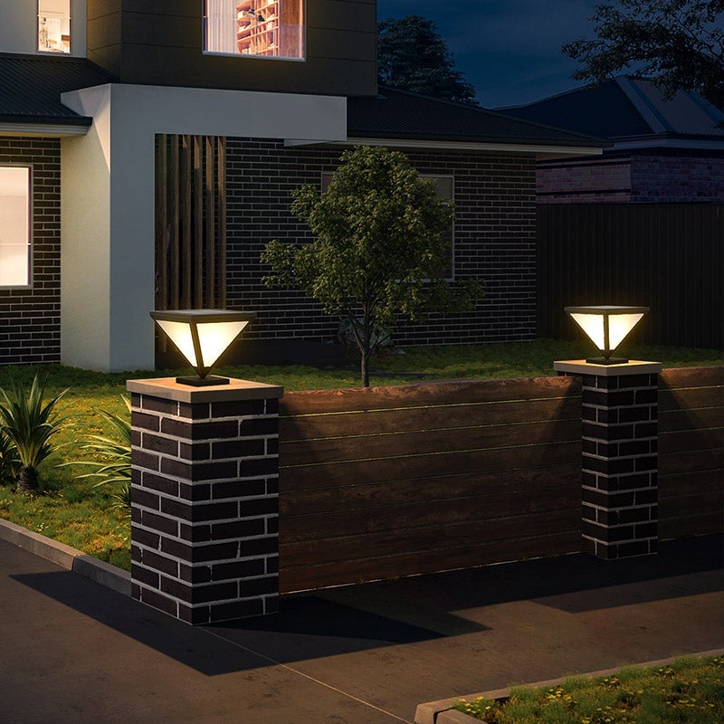 Solar Powered Geometric Shape LED Waterproof Solar Lights Outdoor Lamp - Lamp Outdoor