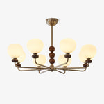 Orb Walnut Chandelier - Lamp Outdoor