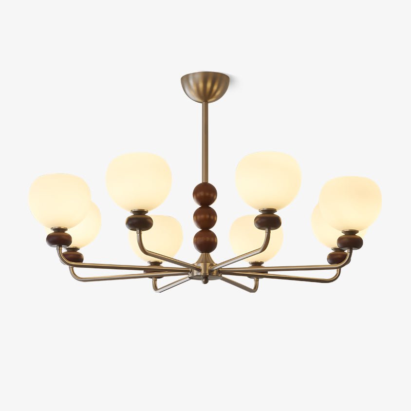 Orb Walnut Chandelier - Lamp Outdoor