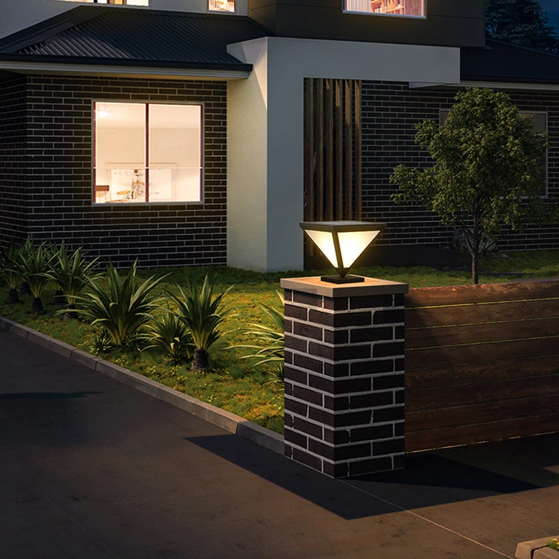 Solar Powered Geometric Shape LED Waterproof Solar Lights Outdoor Lamp - Lamp Outdoor