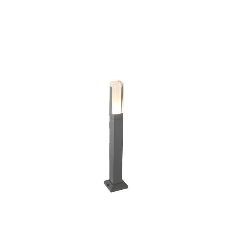 Sleek Cuboid Black Aluminum LED Bollard Lights Waterproof and Minimalist Design - Lamp Outdoor