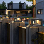 Ray Modern Stair Metal Solar Outdoor Pier-Mount Pillar Light - Lamp Outdoor