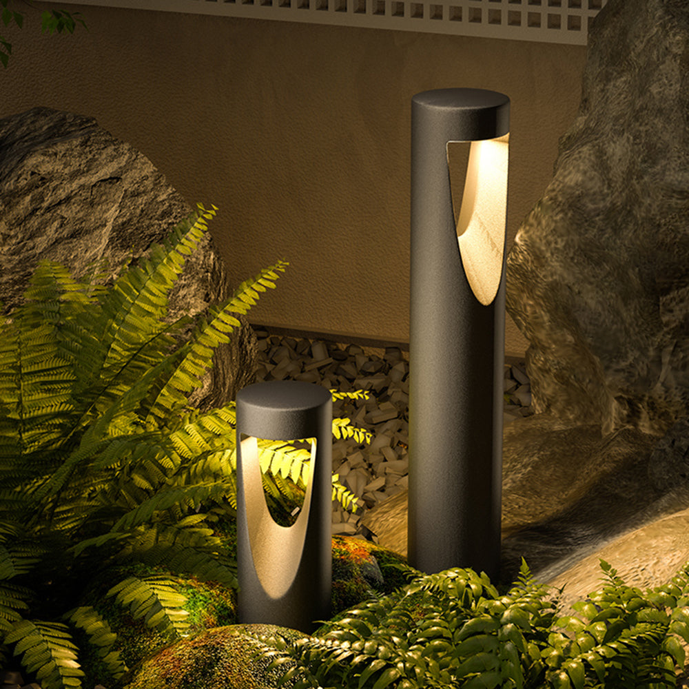 Ray Metal Cylindrical Hollow Outdoor Path Light - Lamp Outdoor