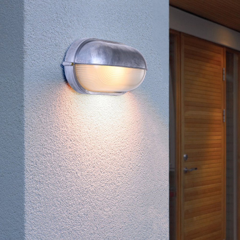 Ray Modern Round/Ellipse Outdoor Waterproof Wall Lamp, 2 Colors - Lamp Outdoor