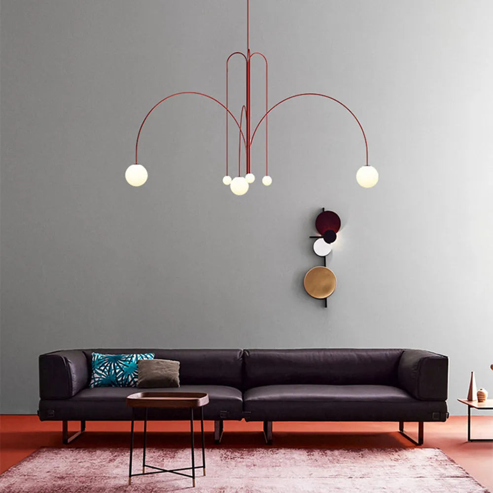 Monica Pendant Light Double Layer Glass Bubble - Lamp Outdoor