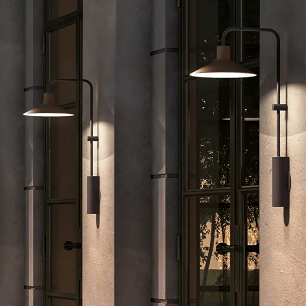 Arisha Modern Minimalist Wide Cone Shape Metal Outdoor Waterproof Wall Lamp - Lamp Outdoor