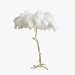 O'Moore Nordic Luxury Unique Ostrich Feather Floor Lamp/Table Lamp - Lamp Outdoor