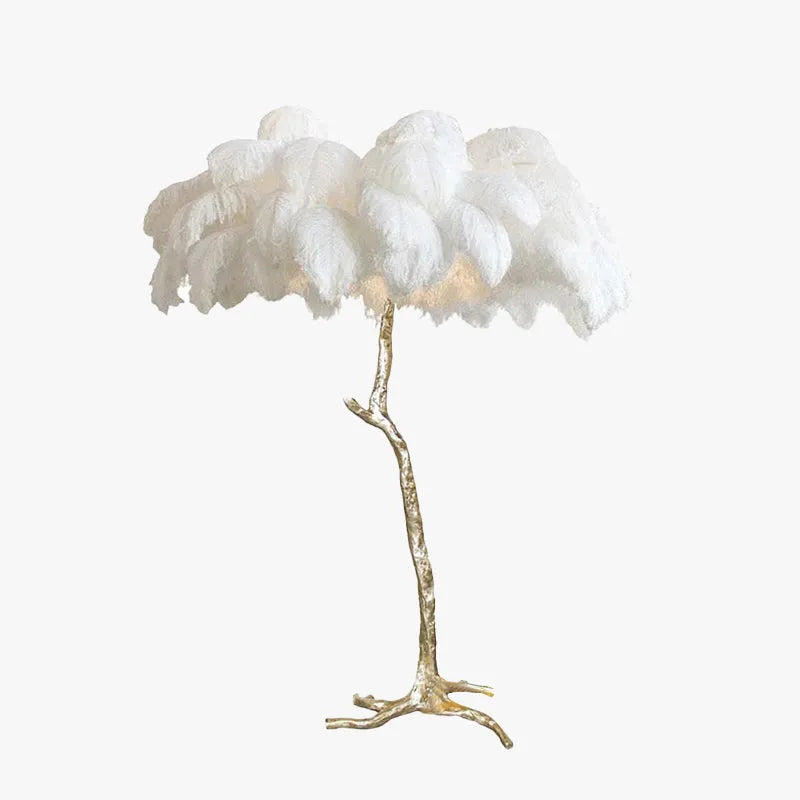 O'Moore Nordic Luxury Unique Ostrich Feather Floor Lamp/Table Lamp - Lamp Outdoor