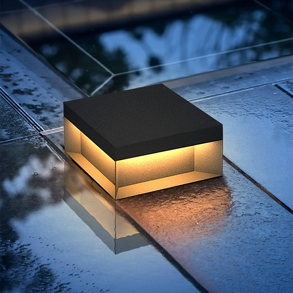 Ray Outdoor Post Lamps Modern Square Solar - Lamp Outdoor