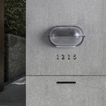 Ray Modern Round/Ellipse Outdoor Waterproof Wall Lamp, 2 Colors - Lamp Outdoor