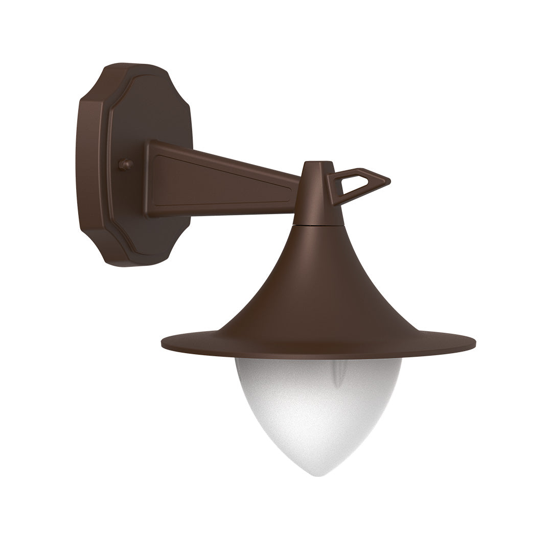 LED Vintage Outdoor Wall Light Brown - Lamp Outdoor